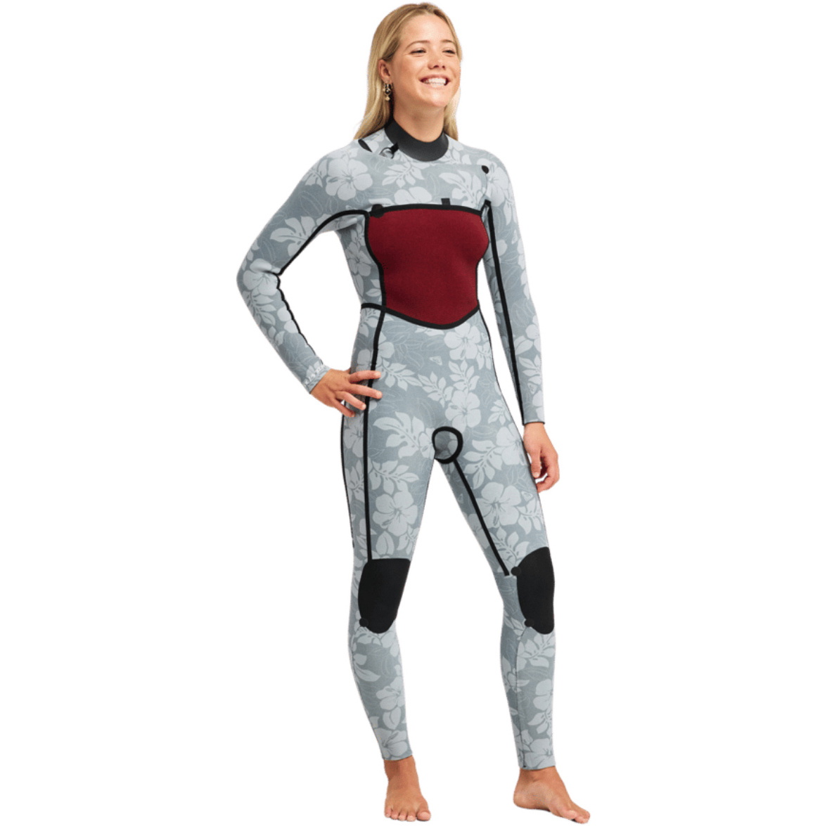 2026 Roxy Womens Rise Natural 4/3mm Chest Zip Wetsuit 26BW213507 - Viola
